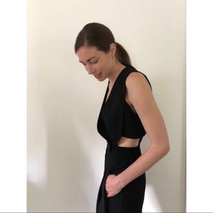 Jonathan Simkhai Crepe Cutout Jumpsuit